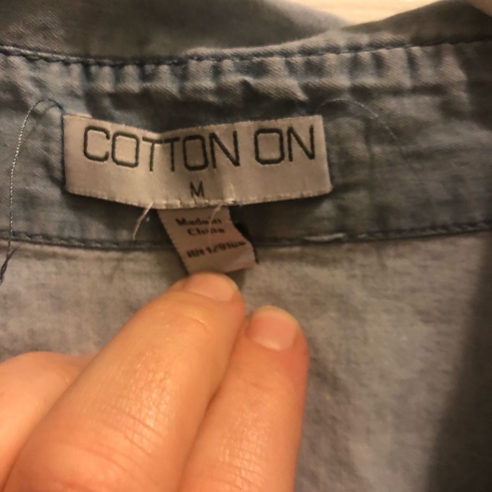 Jean button up - Picture 3 of 4